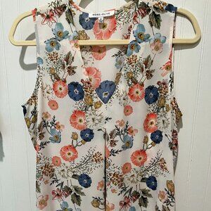 Rose & Olive Floral V-Neck Top
